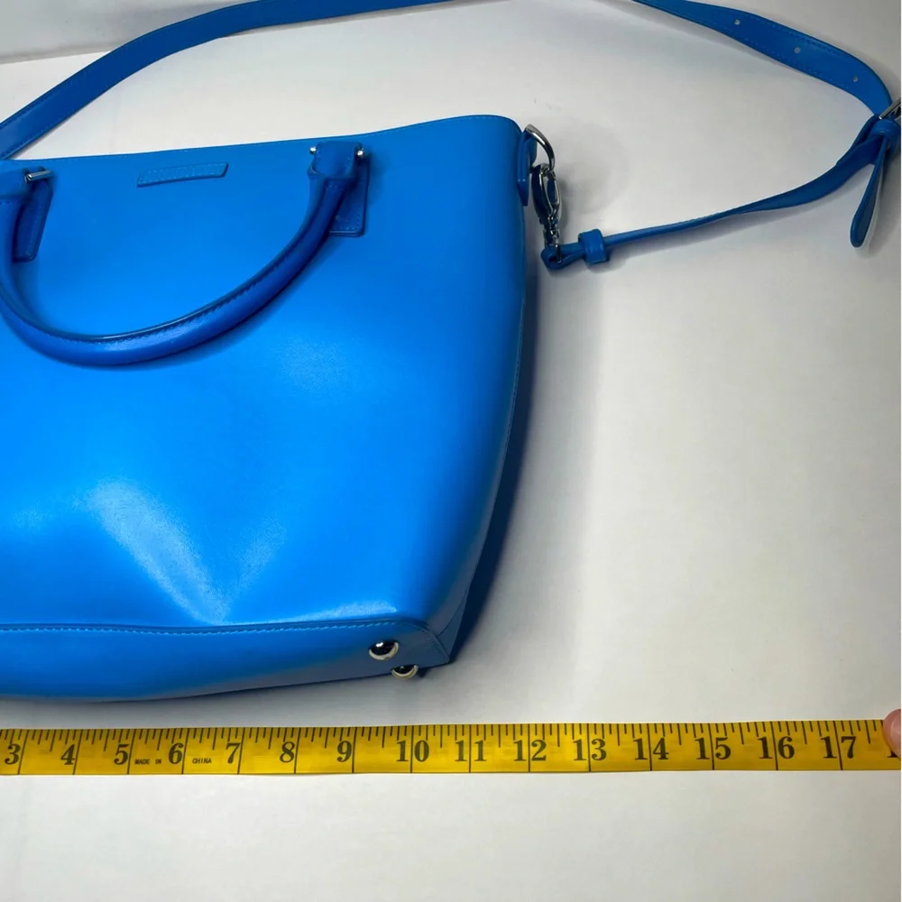 Vera Bradley Coastal Blue Leather Composition Satchel Crossbody & Shoulder Bag - Picture 14 of 14